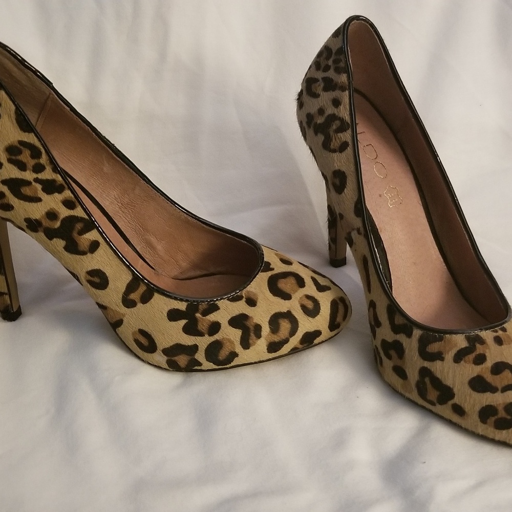 Aldo cheetah print 4" heel